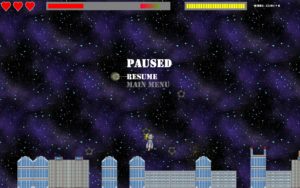 The Space Descending game in action